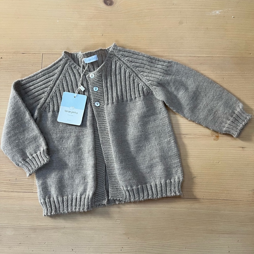 NWT Laranjinha Knit Baby Cardigan